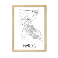 Warten Plattegrond poster