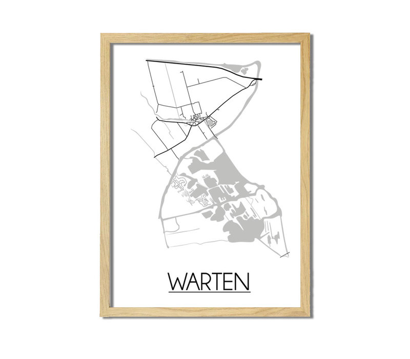 Warten Plattegrond poster