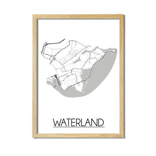 Waterland Plattegrond poster 