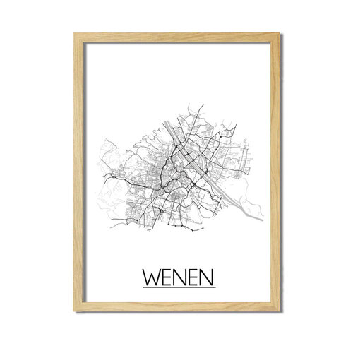 Wenen Plattegrond poster 