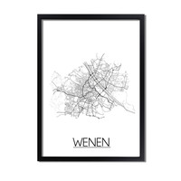 Wenen Plattegrond poster