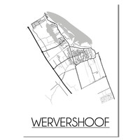 Wervershoof Plattegrond poster