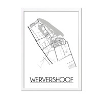 Wervershoof Plattegrond poster