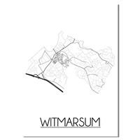 Witmarsum Plattegrond poster