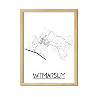 Witmarsum Plattegrond poster