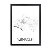 Witmarsum Plattegrond poster