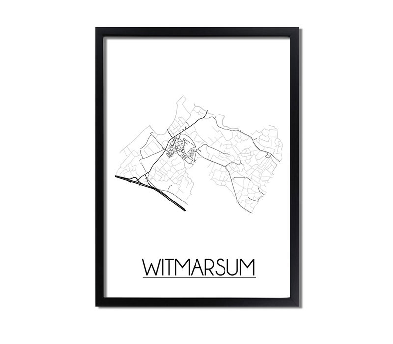 Witmarsum Plattegrond poster