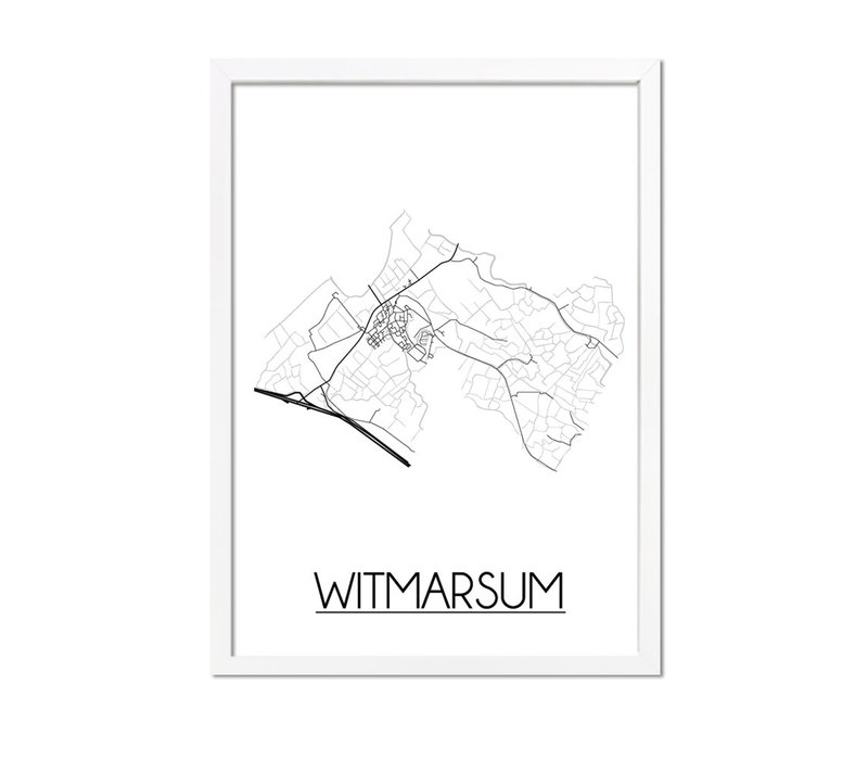 Witmarsum Plattegrond poster