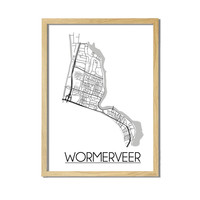 Wormerveer Plattegrond poster