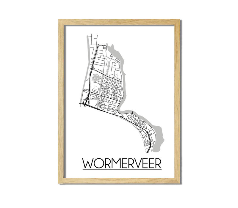 Wormerveer Plattegrond poster