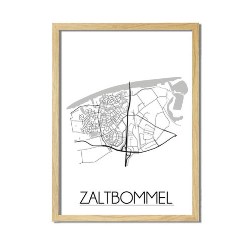 Zaltbommel Plattegrond poster 