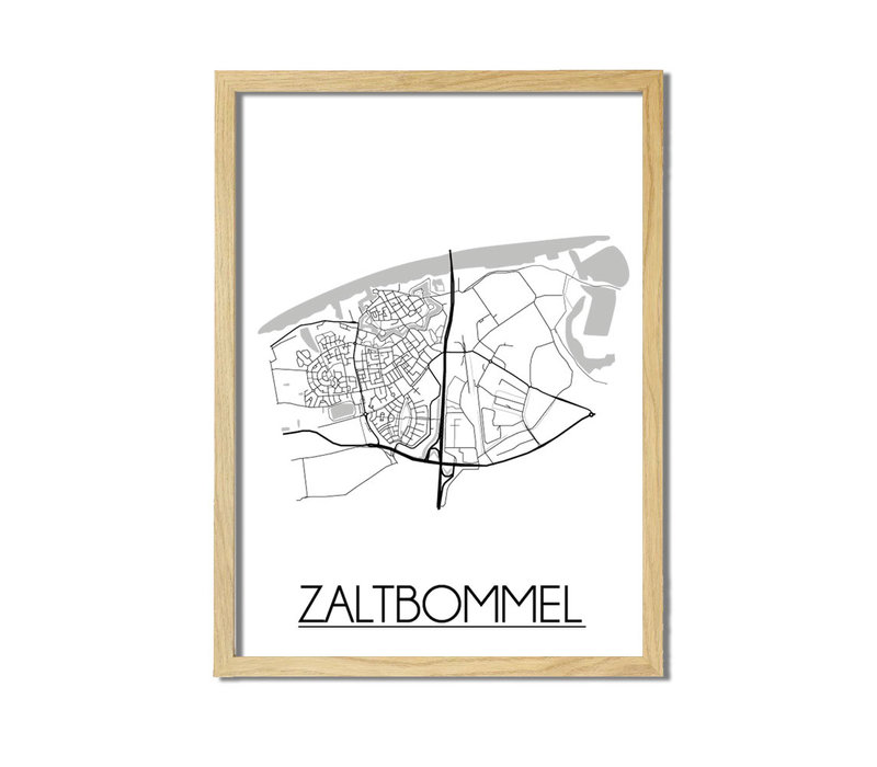 Zaltbommel Plattegrond poster