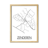 Zenderen Plattegrond poster