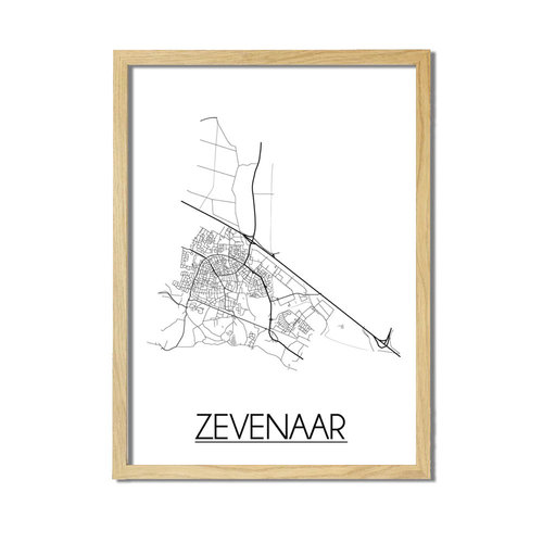 Zevenaar Plattegrond poster 