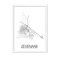 Zevenaar Plattegrond poster