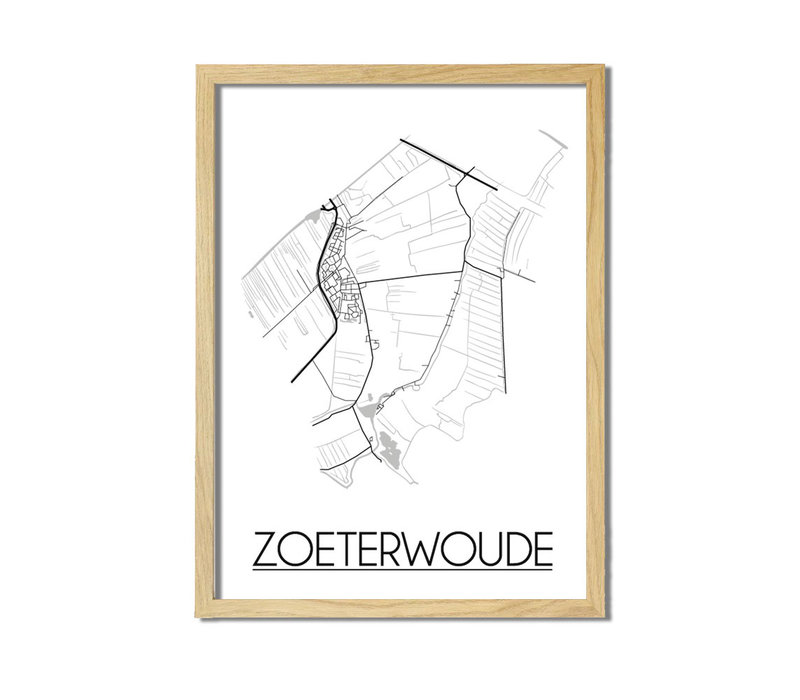 Zoeterwoude Plattegrond poster