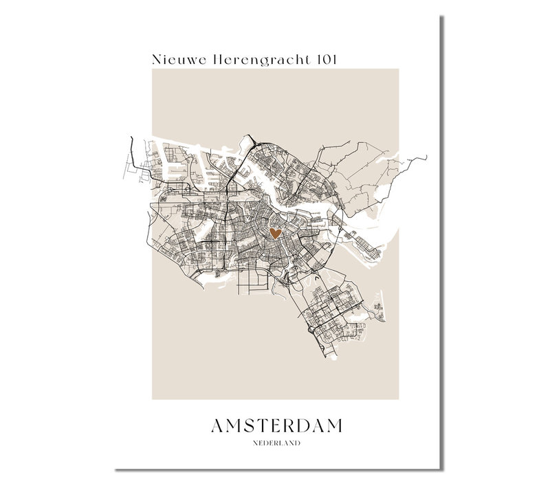 Stadtplan-poster auf Wunsch - Copy