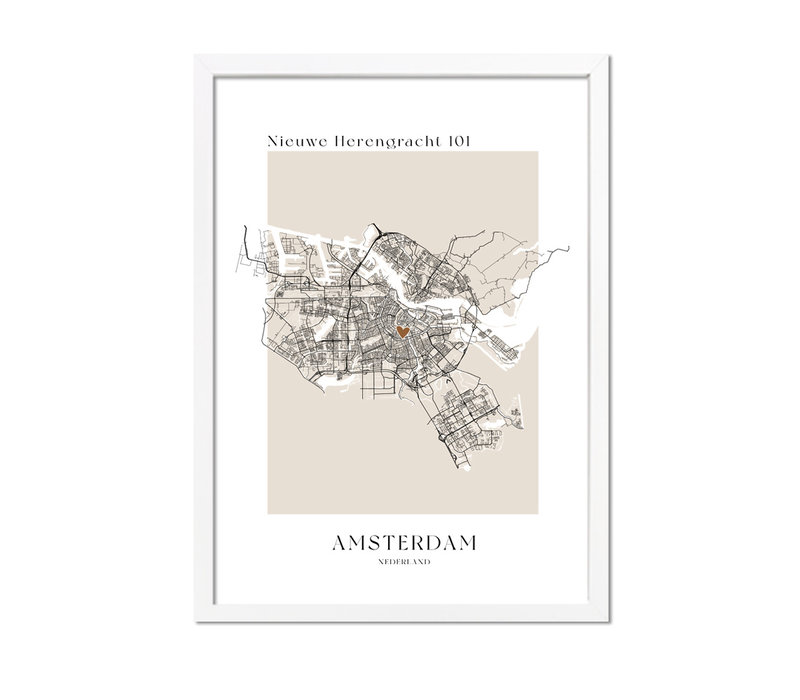Stadtplan-poster auf Wunsch - Copy
