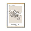 Hochzeitsposter Stadtplan - Hochzeitsgeschenk personalisiert - Copy