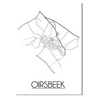 Oirsbeek Plattegrond poster