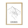 Oirsbeek Plattegrond poster