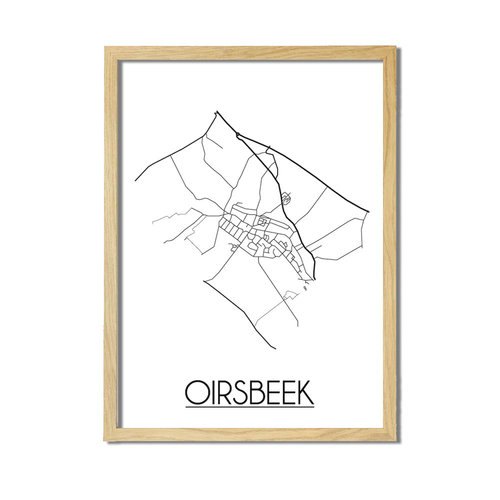 Oirsbeek Plattegrond poster 