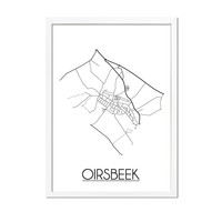 Oirsbeek Plattegrond poster