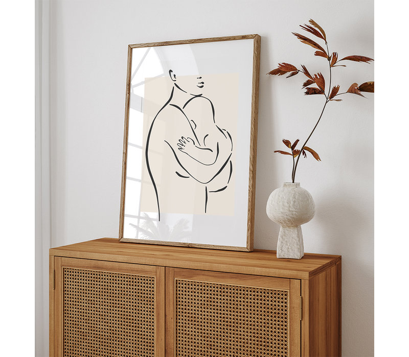 Poster Schwangere Frau natürliche - Minimalismus - Copy - Copy - Copy - Copy