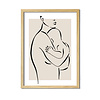 DesignClaud Moeder en baby poster abstract