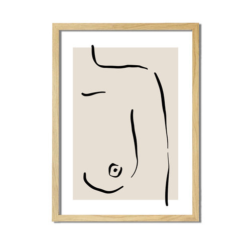Vrouw poster abstract 
