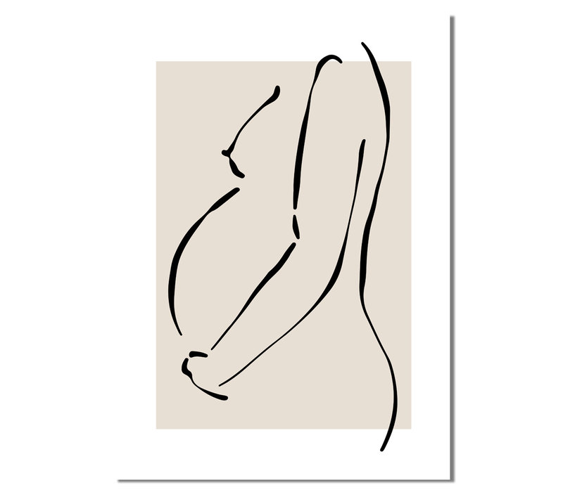 Poster Schwangere Frau natürliche - Minimalismus - Copy - Copy - Copy - Copy - Copy - Copy
