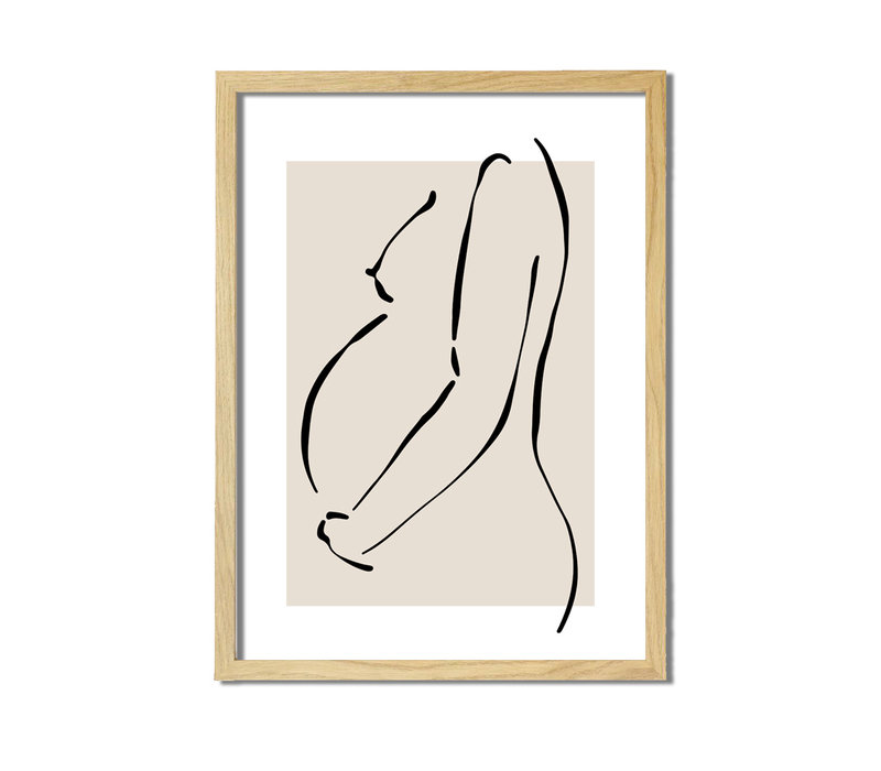 Poster Schwangere Frau natürliche - Minimalismus - Copy - Copy - Copy - Copy - Copy - Copy