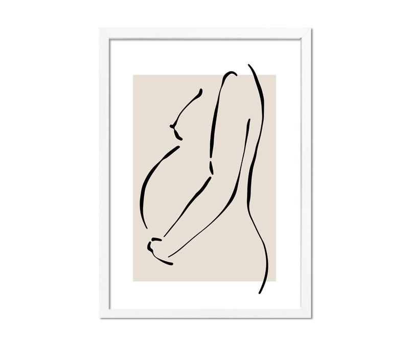 Poster Schwangere Frau natürliche - Minimalismus - Copy - Copy - Copy - Copy - Copy - Copy
