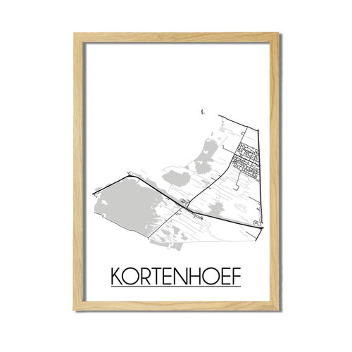 Kortenhoef Plattegrond poster 