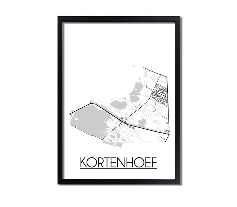 Kortenhoef Plattegrond poster