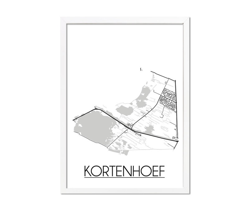 Kortenhoef Plattegrond poster