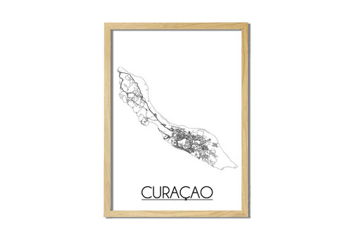 DesignClaud Curacao Plattegrond poster
