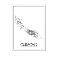 Curacao Plattegrond poster