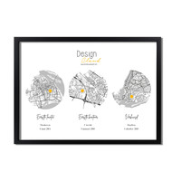 Hochzeitsposter Stadtplan - Hochzeitsgeschenk personalisiert - Copy - Copy - Copy - Copy - Copy