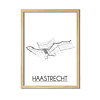 Haastrecht Plattegrond poster