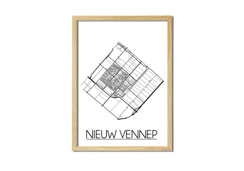 DesignClaud Nieuw Vennep Plattegrond poster