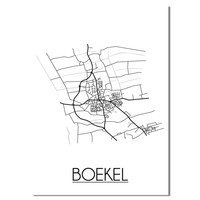 Boekel Plattegrond poster