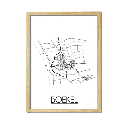 Boekel Plattegrond poster 