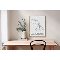 Oud-Vossemeer Plattegrond poster