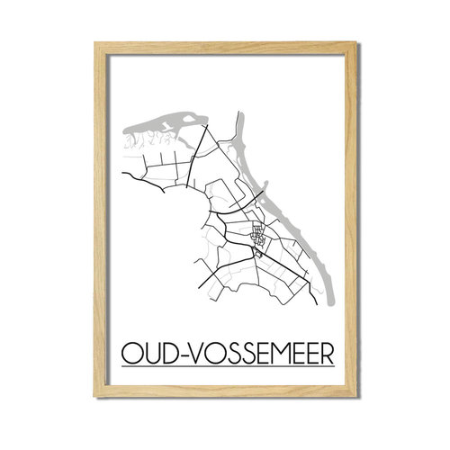 Oud-Vossemeer Plattegrond poster 