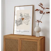 Hochzeitsposter Stadtplan - Hochzeitsgeschenk personalisiert - Copy - Copy - Copy - Copy