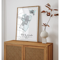 Hochzeitsposter Stadtplan - Hochzeitsgeschenk personalisiert