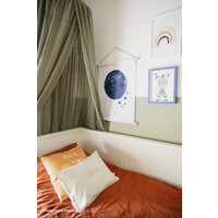 Textile poster Birth poster Zodiac sign Old Pink