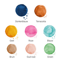 Textielposter Geboorteposter Sterrenbeeld Oud Roze