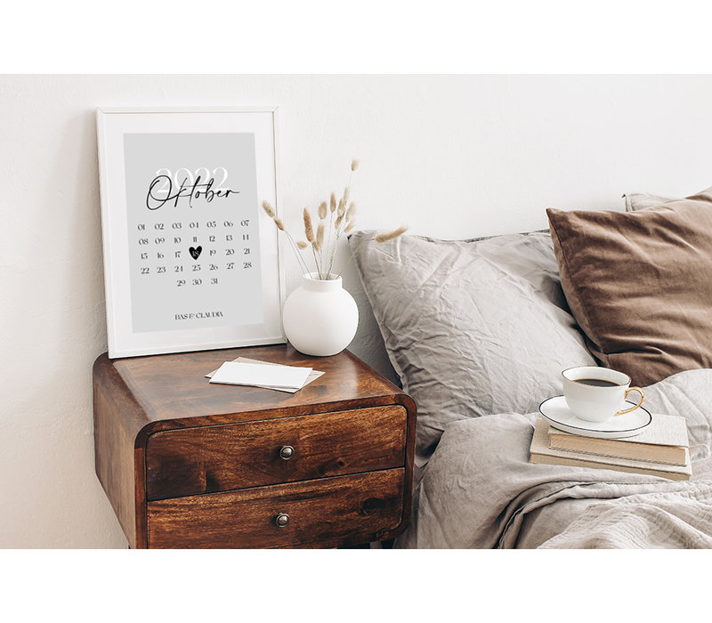 Date poster - Wedding anniversary, Courtship